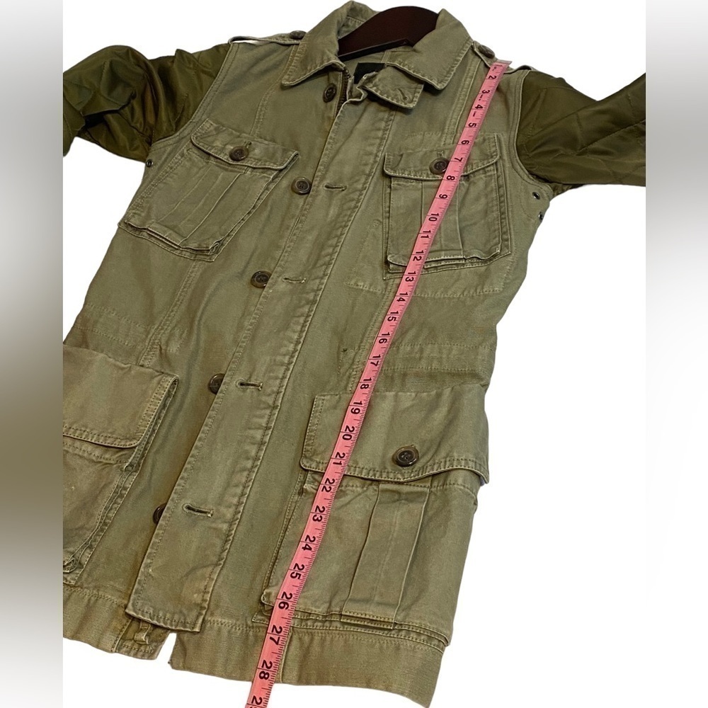 J Crew Green Washed & Aged Utility Jacket Women’s size XXS - Picture 5 of 11